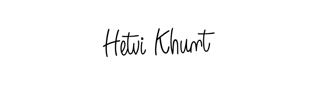 Also we have Hetvi Khunt name is the best signature style. Create professional handwritten signature collection using Angelique-Rose-font-FFP autograph style. Hetvi Khunt signature style 5 images and pictures png