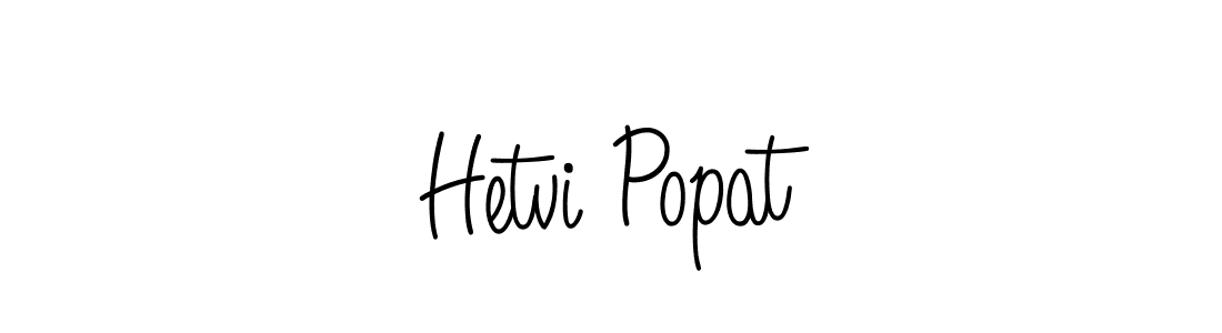 How to make Hetvi Popat name signature. Use Angelique-Rose-font-FFP style for creating short signs online. This is the latest handwritten sign. Hetvi Popat signature style 5 images and pictures png