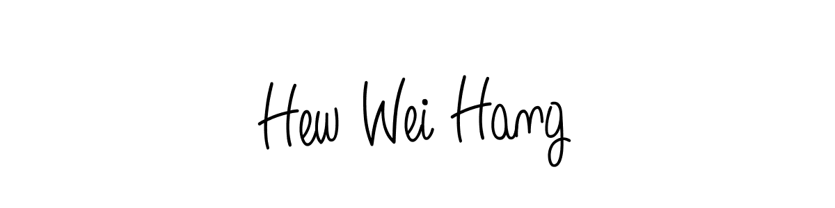 Best and Professional Signature Style for Hew Wei Hang. Angelique-Rose-font-FFP Best Signature Style Collection. Hew Wei Hang signature style 5 images and pictures png