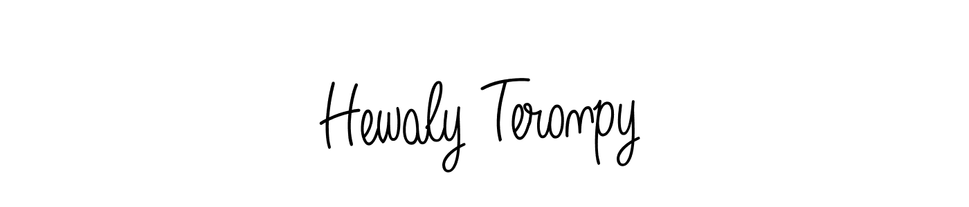 Make a beautiful signature design for name Hewaly Teronpy. Use this online signature maker to create a handwritten signature for free. Hewaly Teronpy signature style 5 images and pictures png