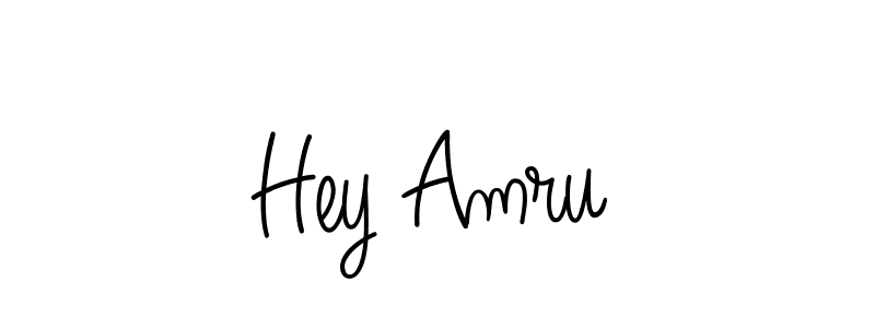 How to Draw Hey Amru signature style? Angelique-Rose-font-FFP is a latest design signature styles for name Hey Amru. Hey Amru signature style 5 images and pictures png