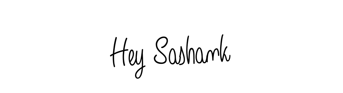 Use a signature maker to create a handwritten signature online. With this signature software, you can design (Angelique-Rose-font-FFP) your own signature for name Hey Sashank. Hey Sashank signature style 5 images and pictures png