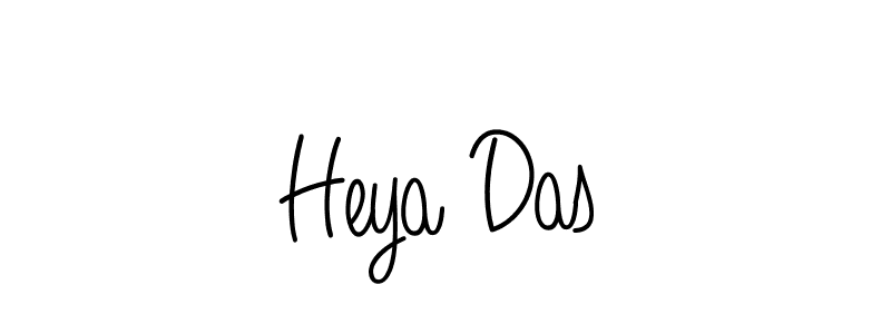 Heya Das stylish signature style. Best Handwritten Sign (Angelique-Rose-font-FFP) for my name. Handwritten Signature Collection Ideas for my name Heya Das. Heya Das signature style 5 images and pictures png