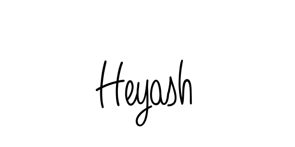 Heyash stylish signature style. Best Handwritten Sign (Angelique-Rose-font-FFP) for my name. Handwritten Signature Collection Ideas for my name Heyash. Heyash signature style 5 images and pictures png