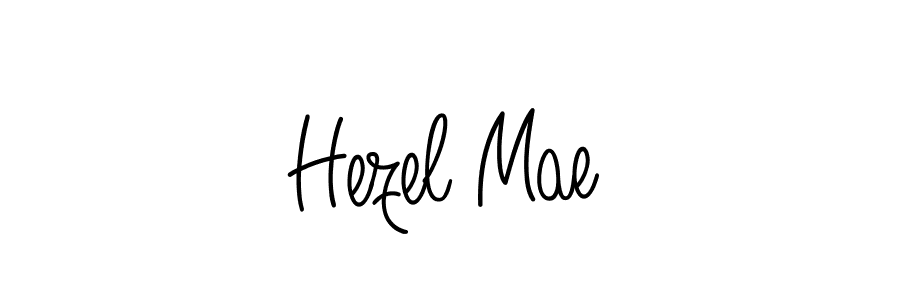 Make a beautiful signature design for name Hezel Mae. With this signature (Angelique-Rose-font-FFP) style, you can create a handwritten signature for free. Hezel Mae signature style 5 images and pictures png