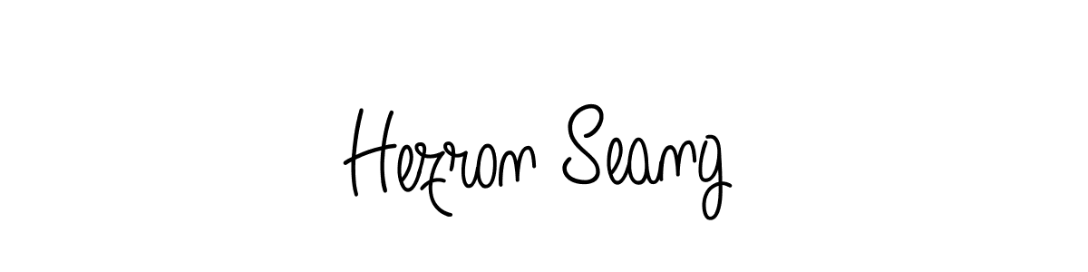 How to Draw Hezron Seang signature style? Angelique-Rose-font-FFP is a latest design signature styles for name Hezron Seang. Hezron Seang signature style 5 images and pictures png