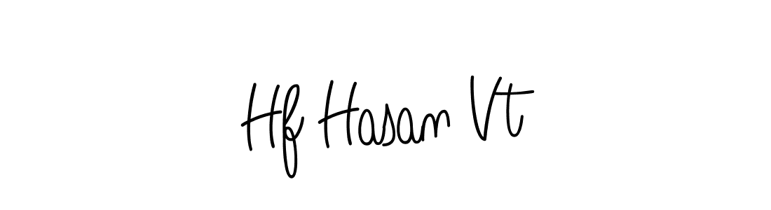 Create a beautiful signature design for name Hf Hasan Vt. With this signature (Angelique-Rose-font-FFP) fonts, you can make a handwritten signature for free. Hf Hasan Vt signature style 5 images and pictures png