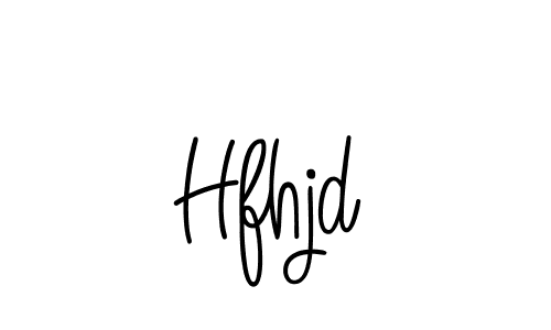 The best way (Angelique-Rose-font-FFP) to make a short signature is to pick only two or three words in your name. The name Hfhjd include a total of six letters. For converting this name. Hfhjd signature style 5 images and pictures png