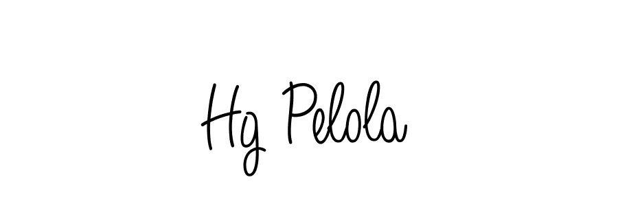 How to make Hg Pelola signature? Angelique-Rose-font-FFP is a professional autograph style. Create handwritten signature for Hg Pelola name. Hg Pelola signature style 5 images and pictures png