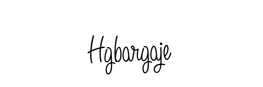 Make a beautiful signature design for name Hgbargaje. With this signature (Angelique-Rose-font-FFP) style, you can create a handwritten signature for free. Hgbargaje signature style 5 images and pictures png