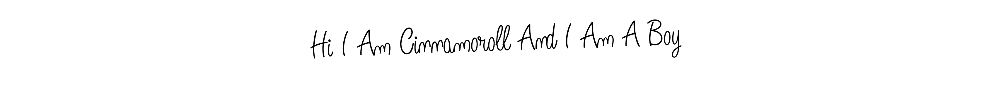 Make a beautiful signature design for name Hi I Am Cinnamoroll And I Am A Boy. With this signature (Angelique-Rose-font-FFP) style, you can create a handwritten signature for free. Hi I Am Cinnamoroll And I Am A Boy signature style 5 images and pictures png