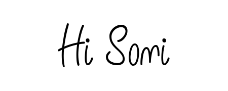 Practice writing Hi Soni with the flow of Angelique-Rose-font-FFP lettering. A fantastic source of inspiration for developing your personal signature style. Hi Soni signature style 5 images and pictures png