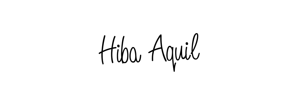 Here are the top 10 professional signature styles for the name Hiba Aquil. These are the best autograph styles you can use for your name. Hiba Aquil signature style 5 images and pictures png