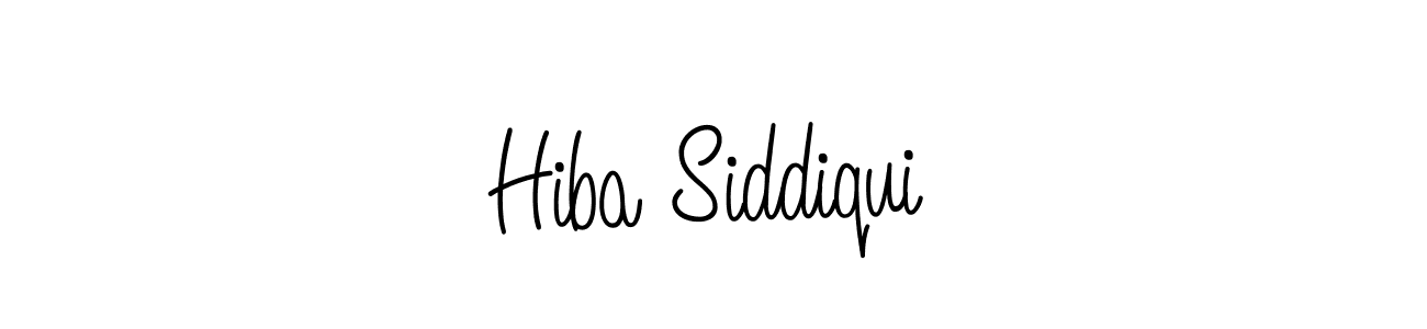 Create a beautiful signature design for name Hiba Siddiqui. With this signature (Angelique-Rose-font-FFP) fonts, you can make a handwritten signature for free. Hiba Siddiqui signature style 5 images and pictures png