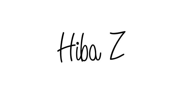 How to Draw Hiba Z signature style? Angelique-Rose-font-FFP is a latest design signature styles for name Hiba Z. Hiba Z signature style 5 images and pictures png