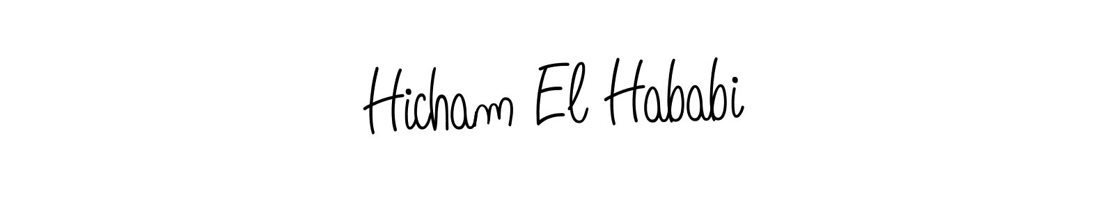 How to make Hicham El Hababi signature? Angelique-Rose-font-FFP is a professional autograph style. Create handwritten signature for Hicham El Hababi name. Hicham El Hababi signature style 5 images and pictures png