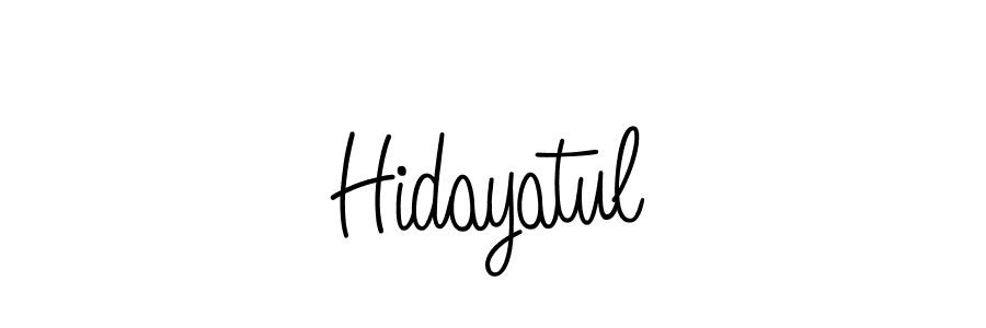 How to Draw Hidayatul signature style? Angelique-Rose-font-FFP is a latest design signature styles for name Hidayatul. Hidayatul signature style 5 images and pictures png