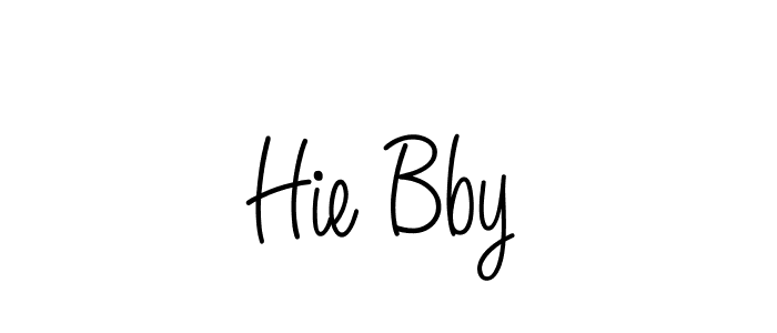 This is the best signature style for the Hie Bby name. Also you like these signature font (Angelique-Rose-font-FFP). Mix name signature. Hie Bby signature style 5 images and pictures png