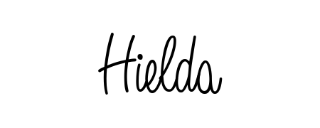 Looking for an artistic signature for Hielda? The Angelique-Rose-font-FFP calligraphy style gives a sophisticated flow suitable for business cards and emails. Hielda signature style 5 images and pictures png