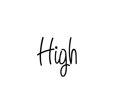 Make a beautiful signature design for name High. Use this online signature maker to create a handwritten signature for free. High signature style 5 images and pictures png