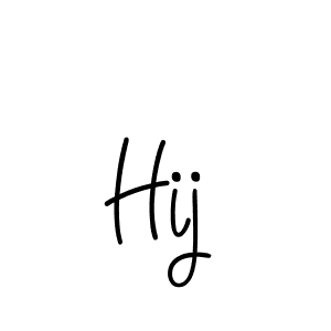 Use a signature maker to create a handwritten signature online. With this signature software, you can design (Angelique-Rose-font-FFP) your own signature for name Hij. Hij signature style 5 images and pictures png