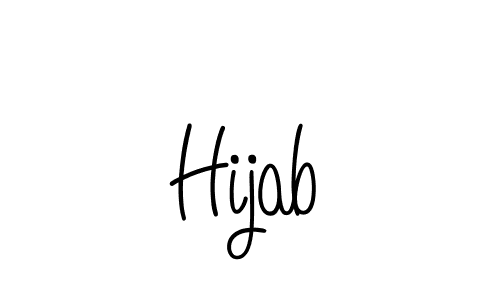 if you are searching for the best signature style for your name Hijab. so please give up your signature search. here we have designed multiple signature styles  using Angelique-Rose-font-FFP. Hijab signature style 5 images and pictures png