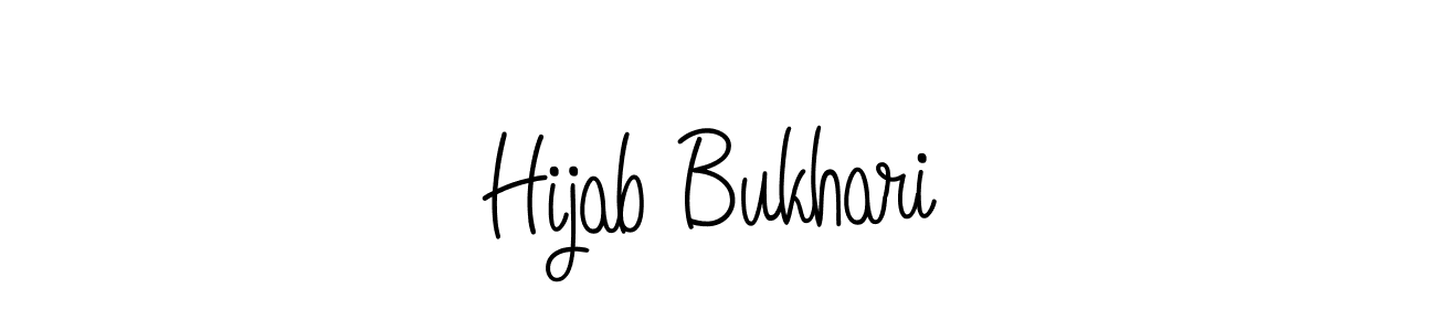 Once you've used our free online signature maker to create your best signature Angelique-Rose-font-FFP style, it's time to enjoy all of the benefits that Hijab Bukhari name signing documents. Hijab Bukhari signature style 5 images and pictures png
