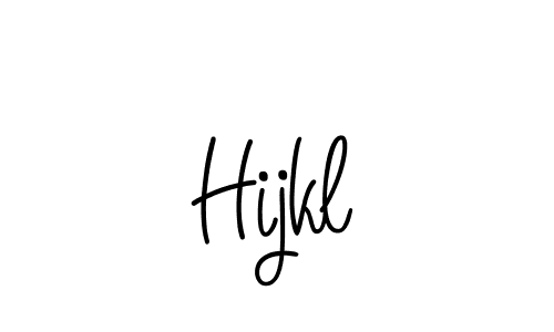 Hijkl stylish signature style. Best Handwritten Sign (Angelique-Rose-font-FFP) for my name. Handwritten Signature Collection Ideas for my name Hijkl. Hijkl signature style 5 images and pictures png