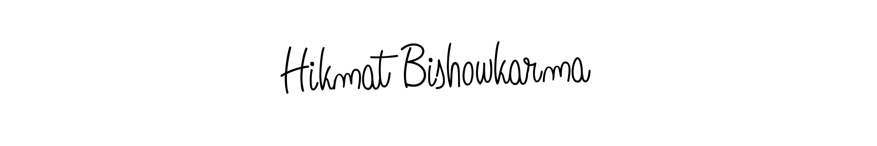 Make a beautiful signature design for name Hikmat Bishowkarma. Use this online signature maker to create a handwritten signature for free. Hikmat Bishowkarma signature style 5 images and pictures png