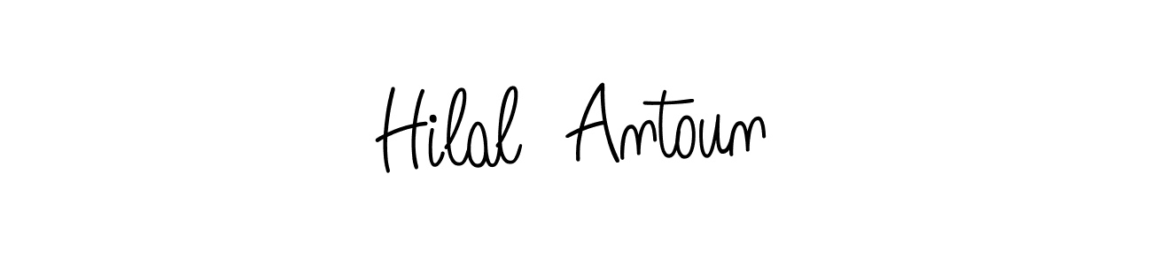 Hilal  Antoun stylish signature style. Best Handwritten Sign (Angelique-Rose-font-FFP) for my name. Handwritten Signature Collection Ideas for my name Hilal  Antoun. Hilal  Antoun signature style 5 images and pictures png