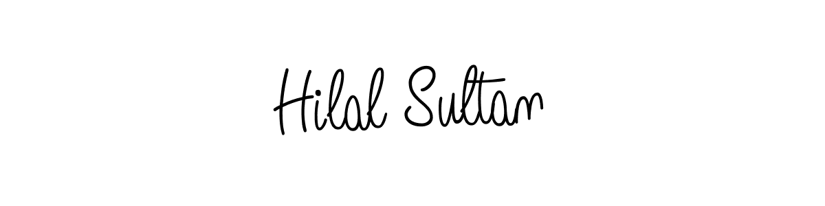 How to make Hilal Sultan name signature. Use Angelique-Rose-font-FFP style for creating short signs online. This is the latest handwritten sign. Hilal Sultan signature style 5 images and pictures png