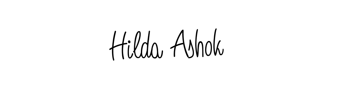 Also You can easily find your signature by using the search form. We will create Hilda Ashok name handwritten signature images for you free of cost using Angelique-Rose-font-FFP sign style. Hilda Ashok signature style 5 images and pictures png