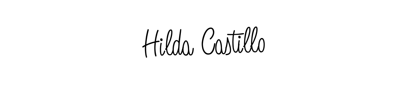 Create a beautiful signature design for name Hilda Castillo. With this signature (Angelique-Rose-font-FFP) fonts, you can make a handwritten signature for free. Hilda Castillo signature style 5 images and pictures png