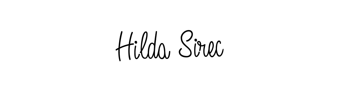 This is the best signature style for the Hilda Sirec name. Also you like these signature font (Angelique-Rose-font-FFP). Mix name signature. Hilda Sirec signature style 5 images and pictures png