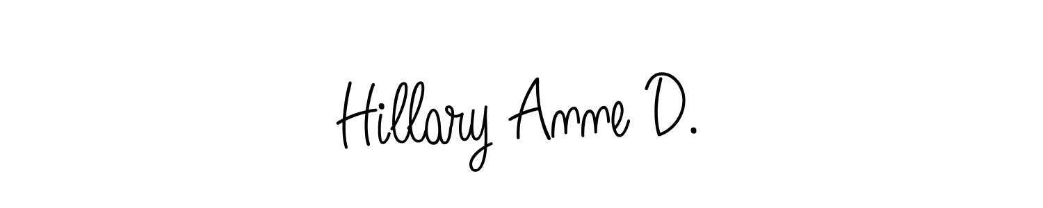 Make a beautiful signature design for name Hillary Anne D.. Use this online signature maker to create a handwritten signature for free. Hillary Anne D. signature style 5 images and pictures png