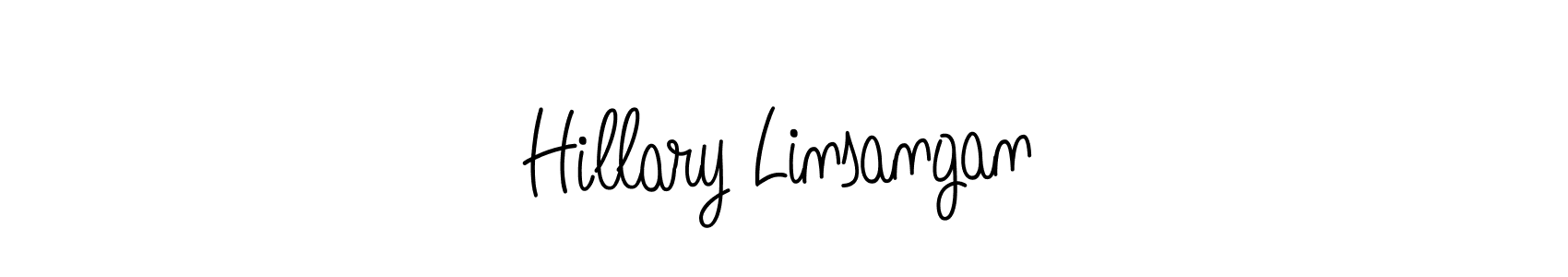 The best way (Angelique-Rose-font-FFP) to make a short signature is to pick only two or three words in your name. The name Hillary Linsangan include a total of six letters. For converting this name. Hillary Linsangan signature style 5 images and pictures png