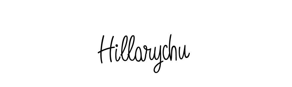 Hillarychu stylish signature style. Best Handwritten Sign (Angelique-Rose-font-FFP) for my name. Handwritten Signature Collection Ideas for my name Hillarychu. Hillarychu signature style 5 images and pictures png