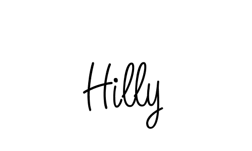 Design your own signature with our free online signature maker. With this signature software, you can create a handwritten (Angelique-Rose-font-FFP) signature for name Hilly. Hilly signature style 5 images and pictures png
