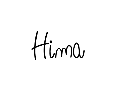 Use a signature maker to create a handwritten signature online. With this signature software, you can design (Angelique-Rose-font-FFP) your own signature for name Hima. Hima signature style 5 images and pictures png