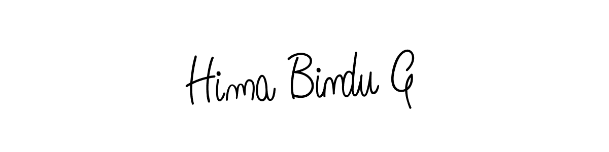 It looks lik you need a new signature style for name Hima Bindu G. Design unique handwritten (Angelique-Rose-font-FFP) signature with our free signature maker in just a few clicks. Hima Bindu G signature style 5 images and pictures png