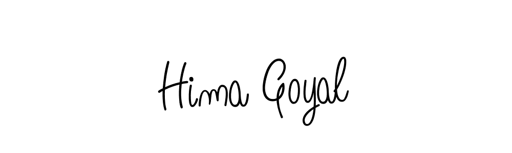 How to make Hima Goyal signature? Angelique-Rose-font-FFP is a professional autograph style. Create handwritten signature for Hima Goyal name. Hima Goyal signature style 5 images and pictures png
