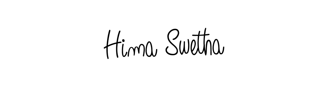 Design your own signature with our free online signature maker. With this signature software, you can create a handwritten (Angelique-Rose-font-FFP) signature for name Hima Swetha. Hima Swetha signature style 5 images and pictures png