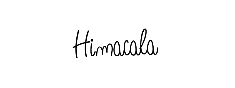 How to make Himacala name signature. Use Angelique-Rose-font-FFP style for creating short signs online. This is the latest handwritten sign. Himacala signature style 5 images and pictures png