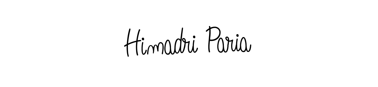Use a signature maker to create a handwritten signature online. With this signature software, you can design (Angelique-Rose-font-FFP) your own signature for name Himadri Paria. Himadri Paria signature style 5 images and pictures png