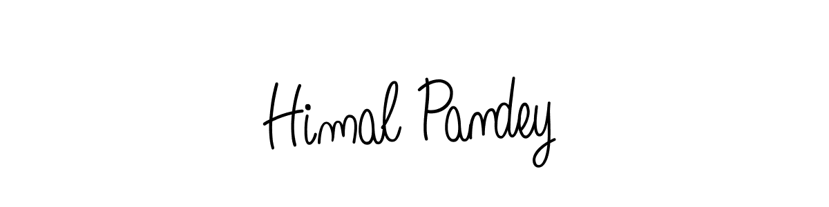 The best way (Angelique-Rose-font-FFP) to make a short signature is to pick only two or three words in your name. The name Himal Pandey include a total of six letters. For converting this name. Himal Pandey signature style 5 images and pictures png