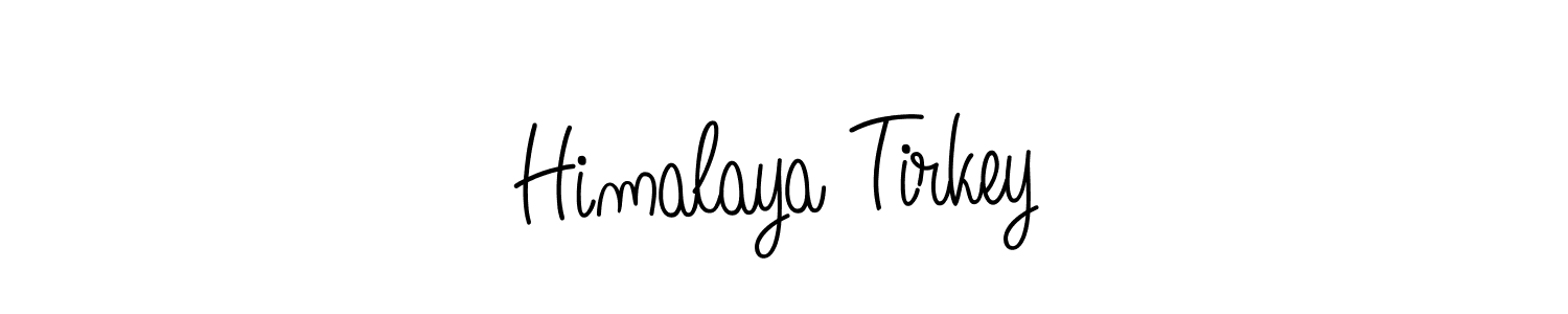 How to make Himalaya Tirkey name signature. Use Angelique-Rose-font-FFP style for creating short signs online. This is the latest handwritten sign. Himalaya Tirkey signature style 5 images and pictures png