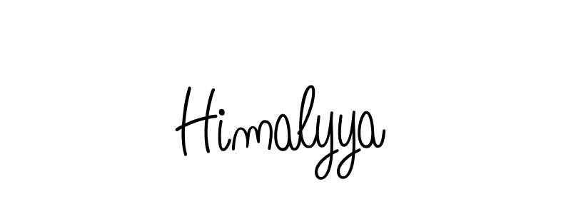 How to make Himalyya name signature. Use Angelique-Rose-font-FFP style for creating short signs online. This is the latest handwritten sign. Himalyya signature style 5 images and pictures png