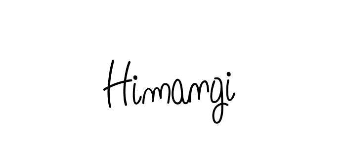 How to make Himangi name signature. Use Angelique-Rose-font-FFP style for creating short signs online. This is the latest handwritten sign. Himangi signature style 5 images and pictures png