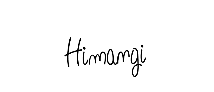 How to make Himangi name signature. Use Angelique-Rose-font-FFP style for creating short signs online. This is the latest handwritten sign. Himangi signature style 5 images and pictures png