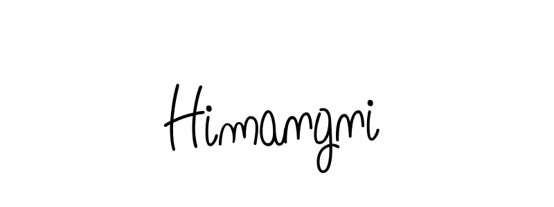 Design your own signature with our free online signature maker. With this signature software, you can create a handwritten (Angelique-Rose-font-FFP) signature for name Himangni. Himangni signature style 5 images and pictures png